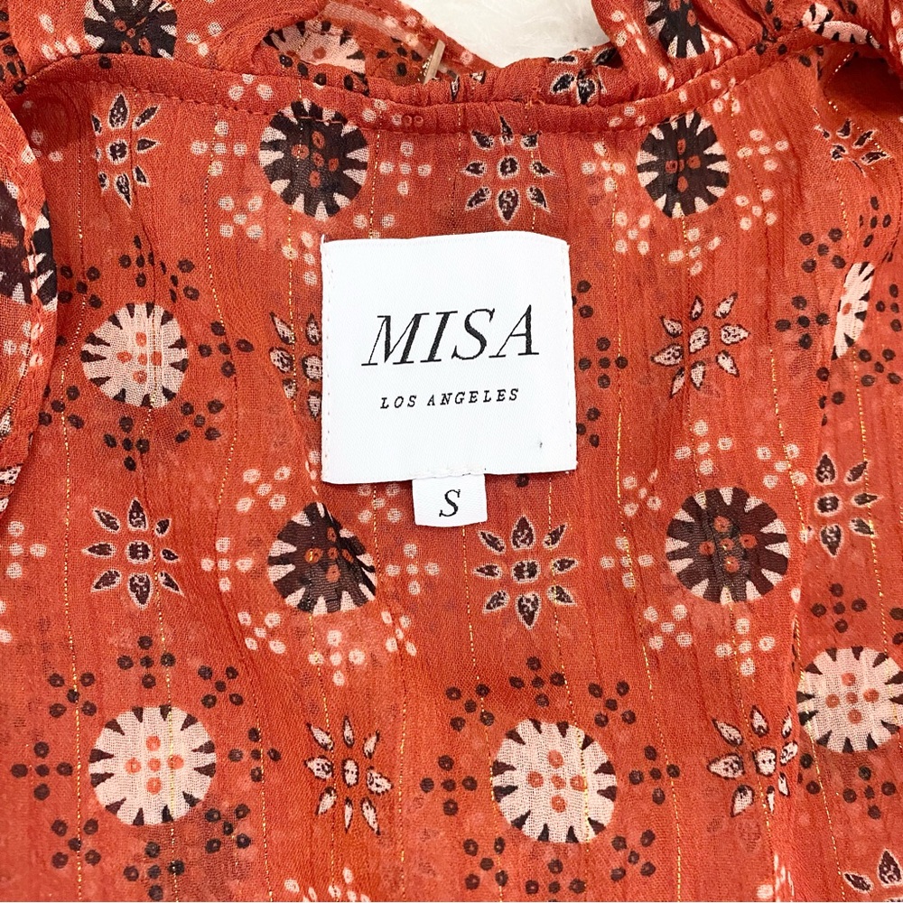 MISA Los Angeles Floral Long Sleeve Mini Dress - Picture 5 of 6